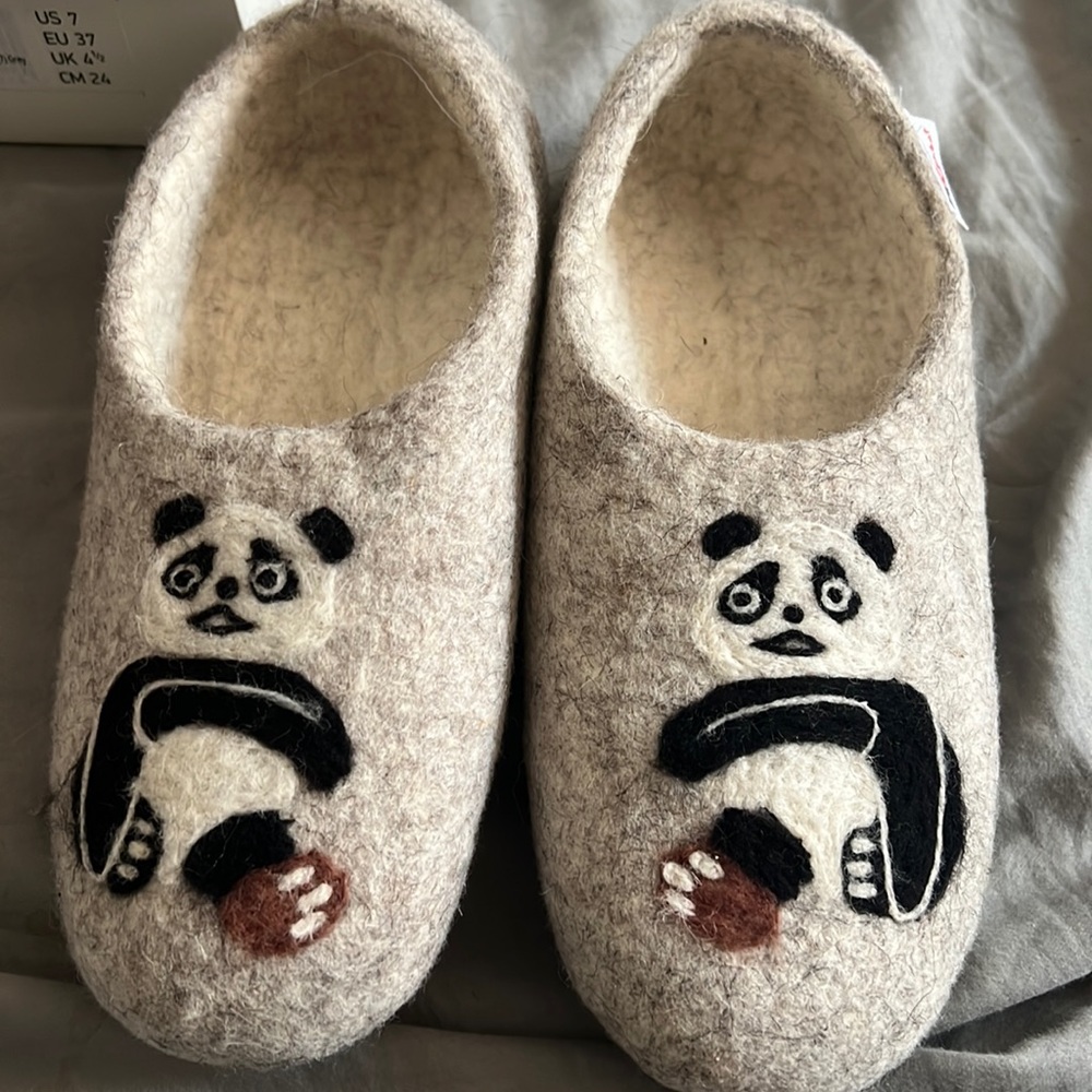 Handmade wool slippers (Brand New never worn)